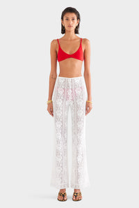 Cotton Lace Pant - Off White