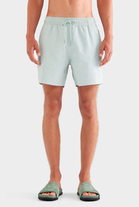 Seersucker Swim Short - Sea Spray Blue