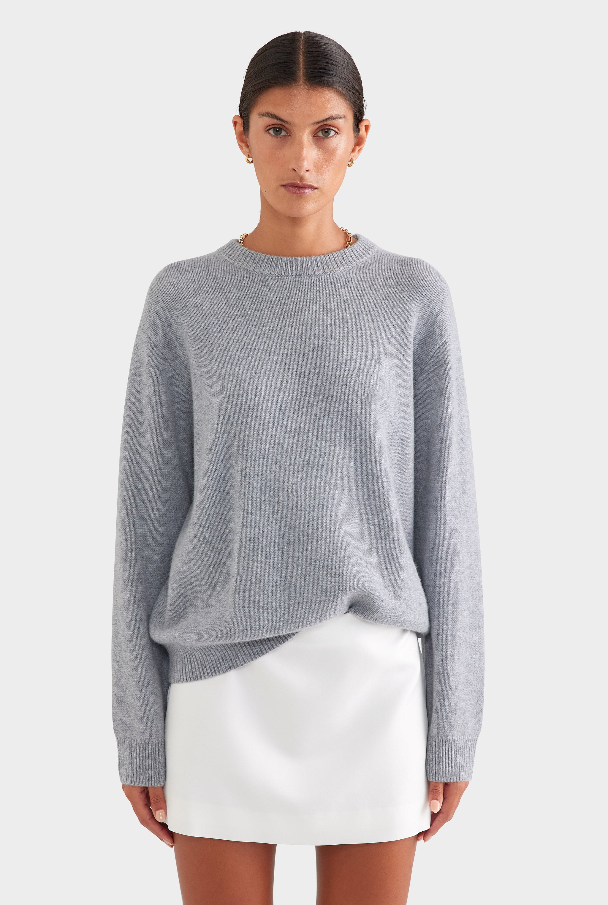 Silk Mini Skirt - Cream