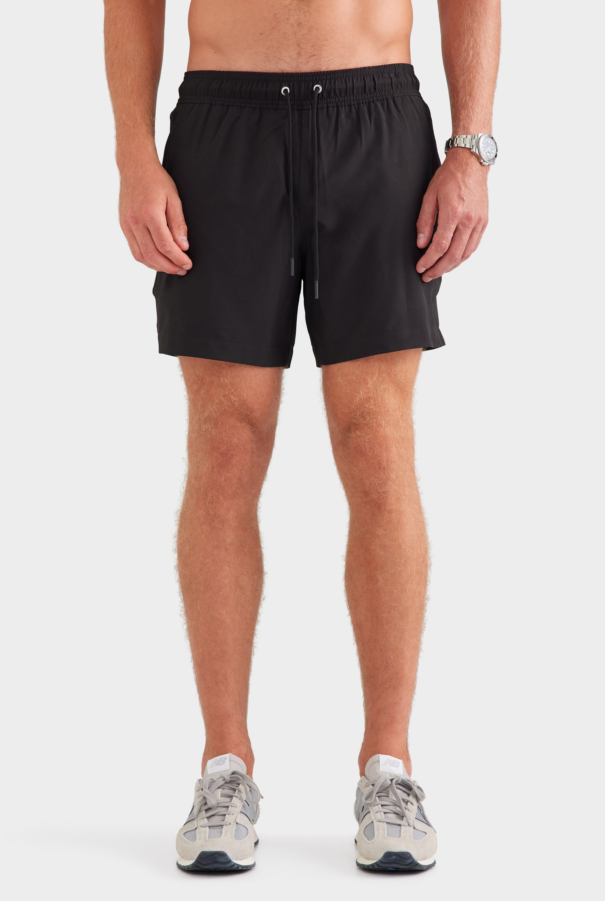 Solid Stretch Swim Short - Black