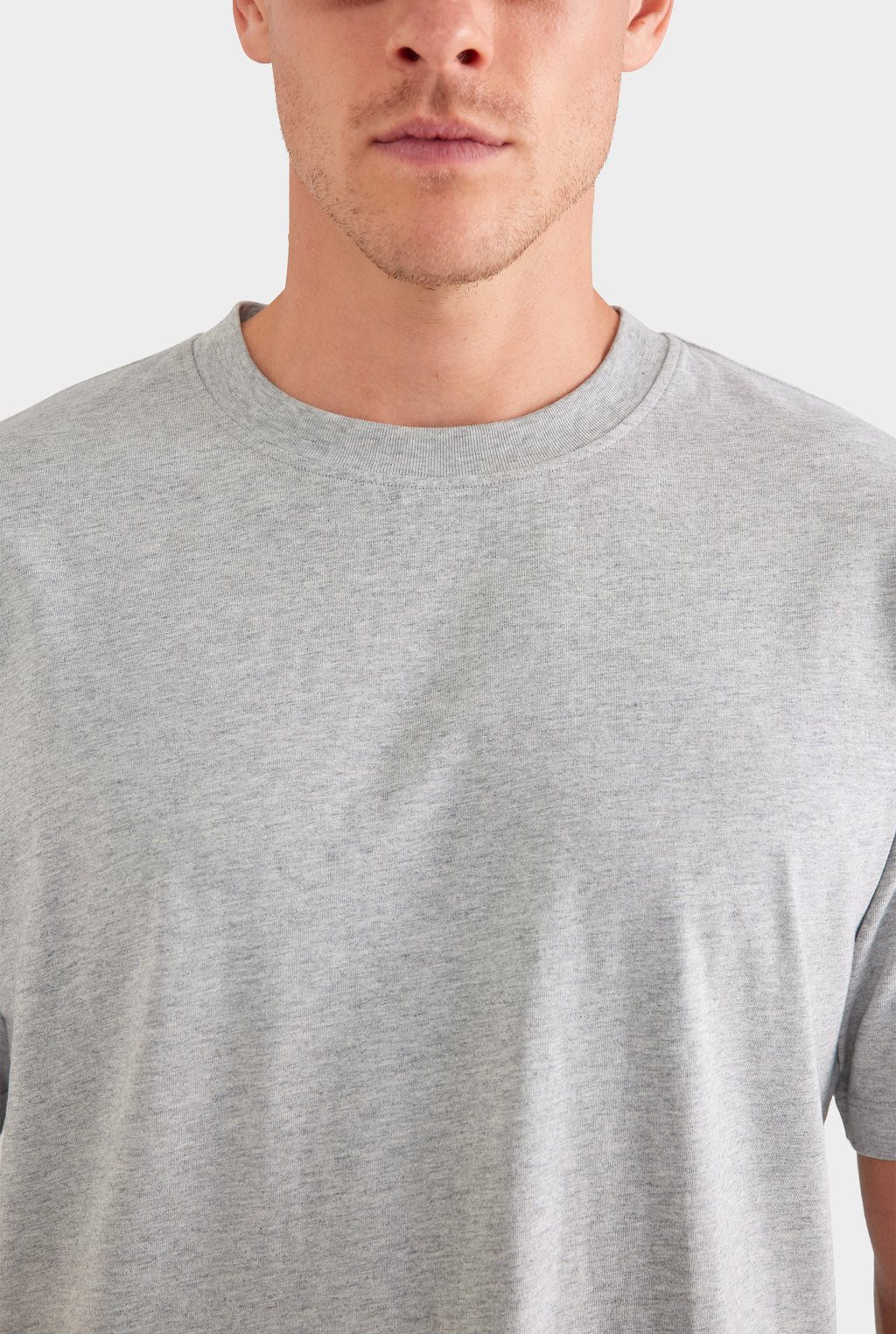 Standard Cotton T Shirt - Grey Marl