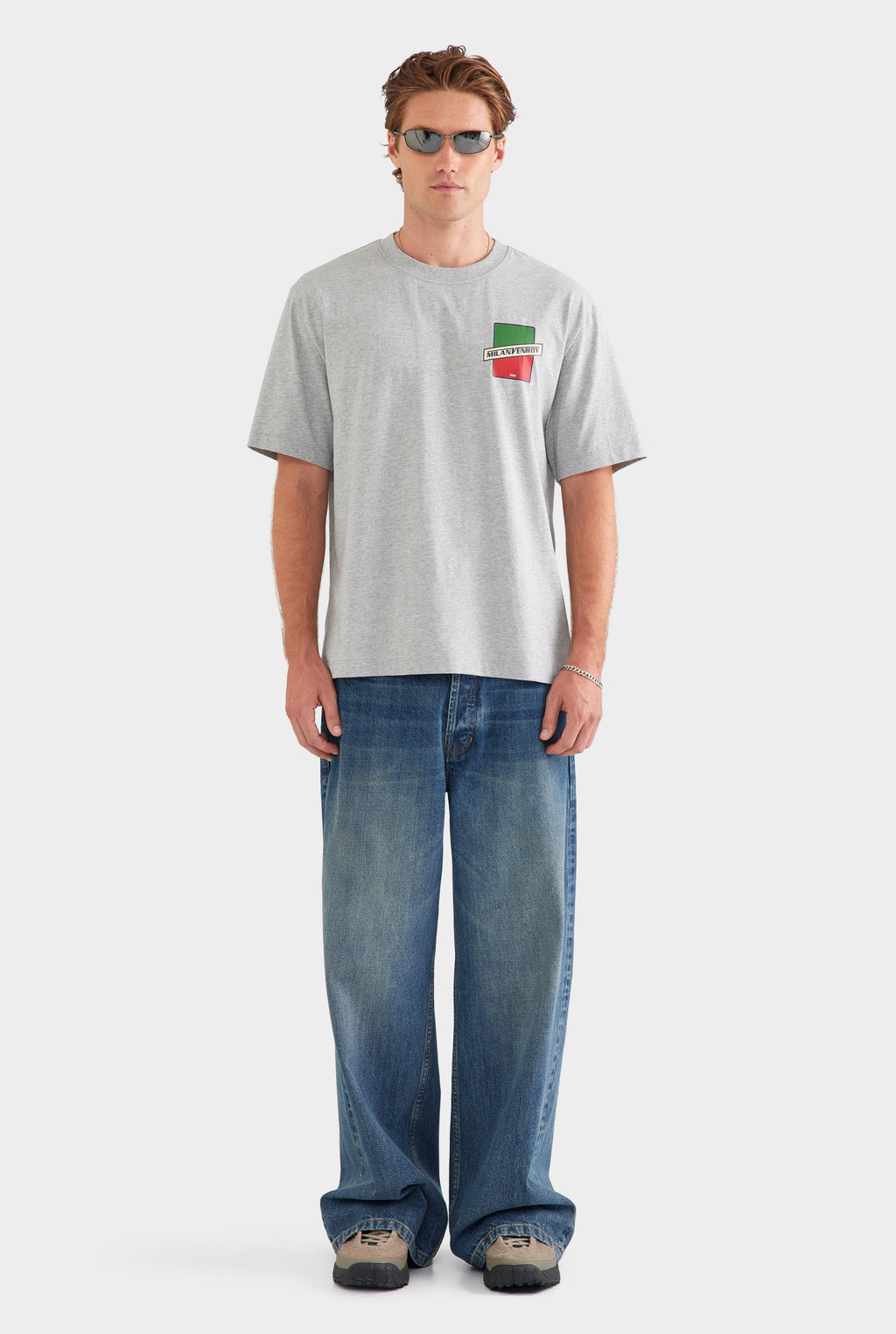 Standard Cotton T Shirt - Milano/Grey Marl