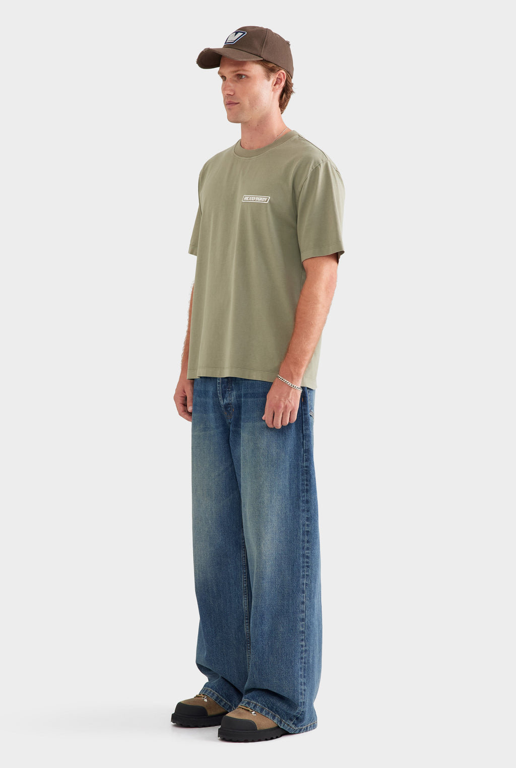 Standard Cotton T Shirt - Milano/Smokey Olive