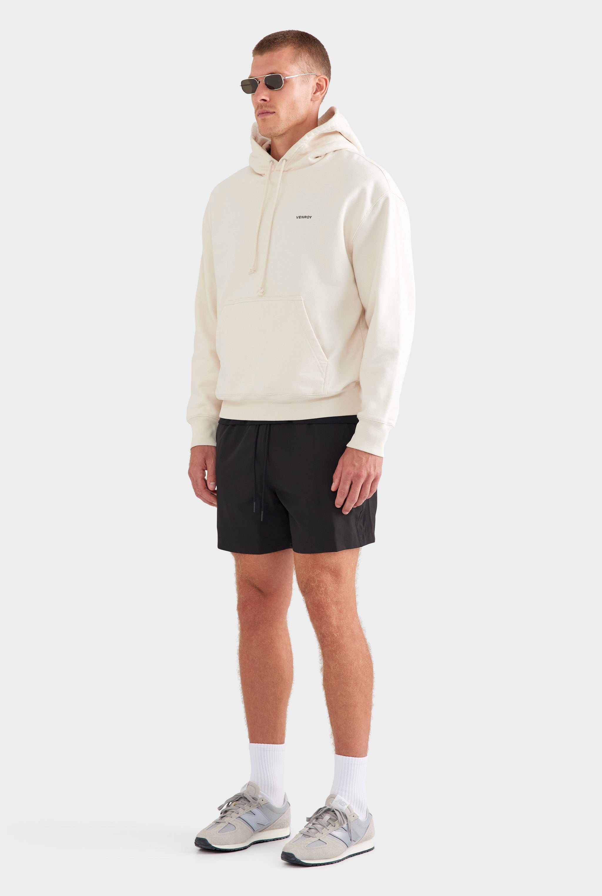 Fleece Track Hoodie - Cream