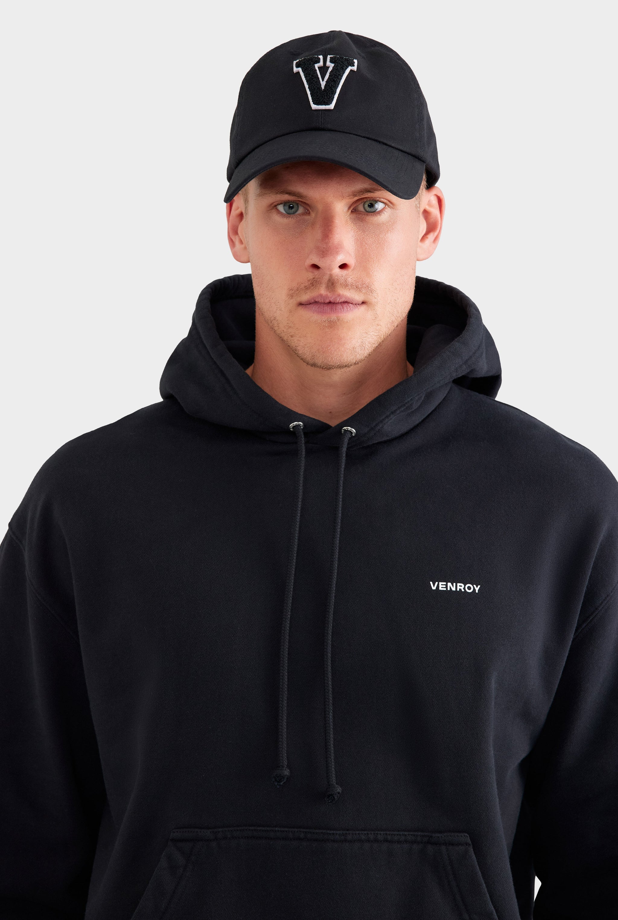 Fleece Track Hoodie - Black
