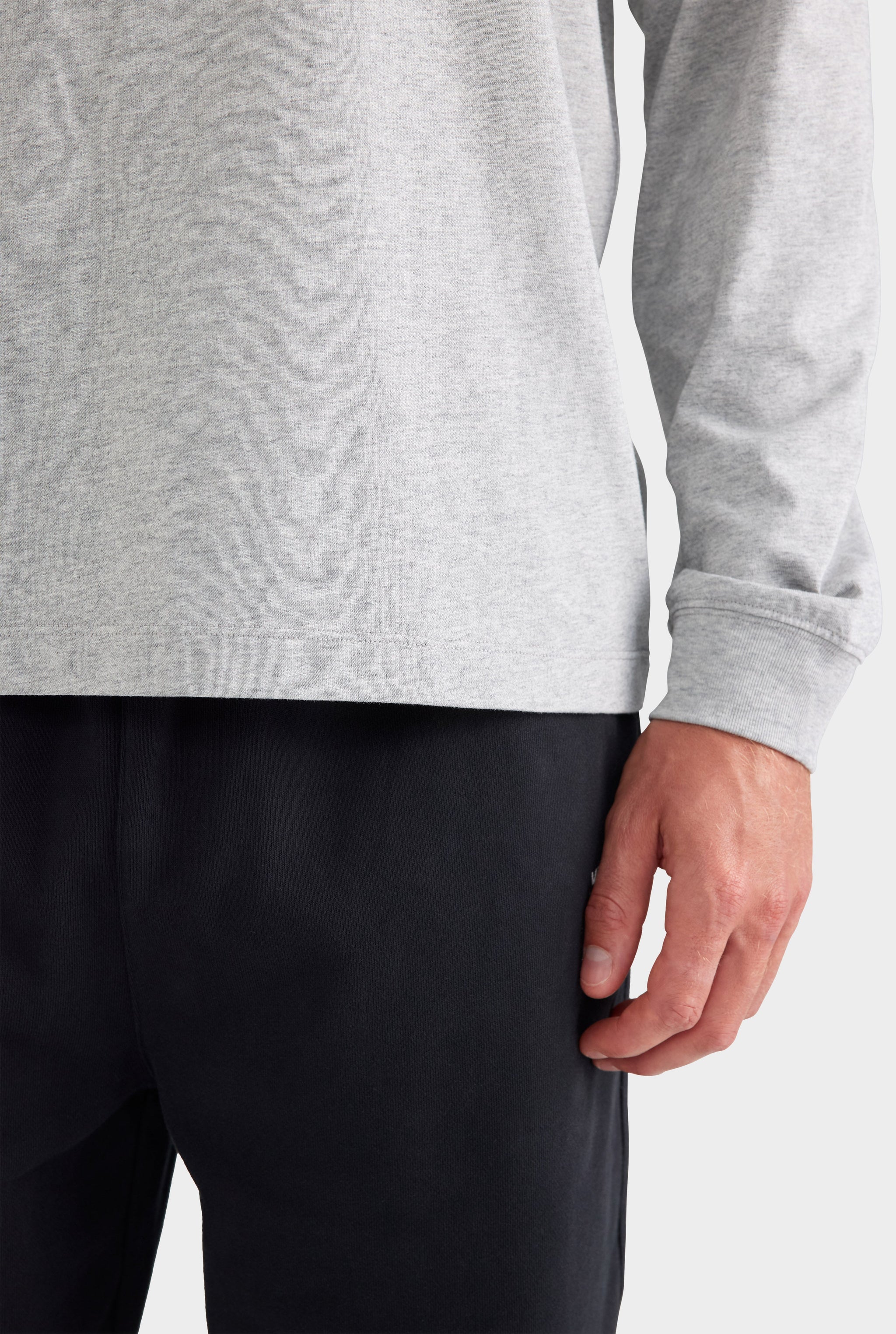 Standard Long Sleeve T Shirt - Grey Marl