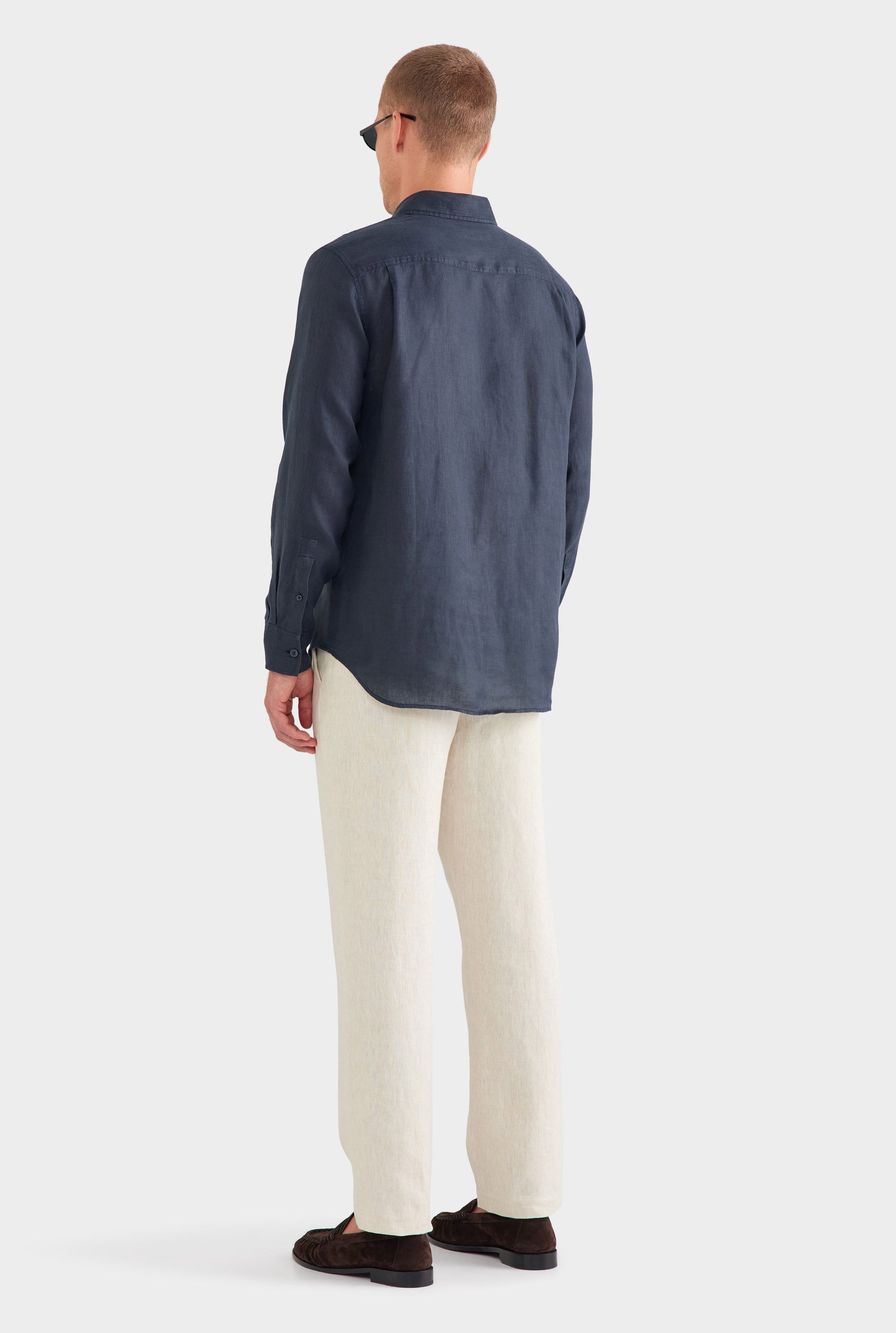 Linen Shirt - Navy