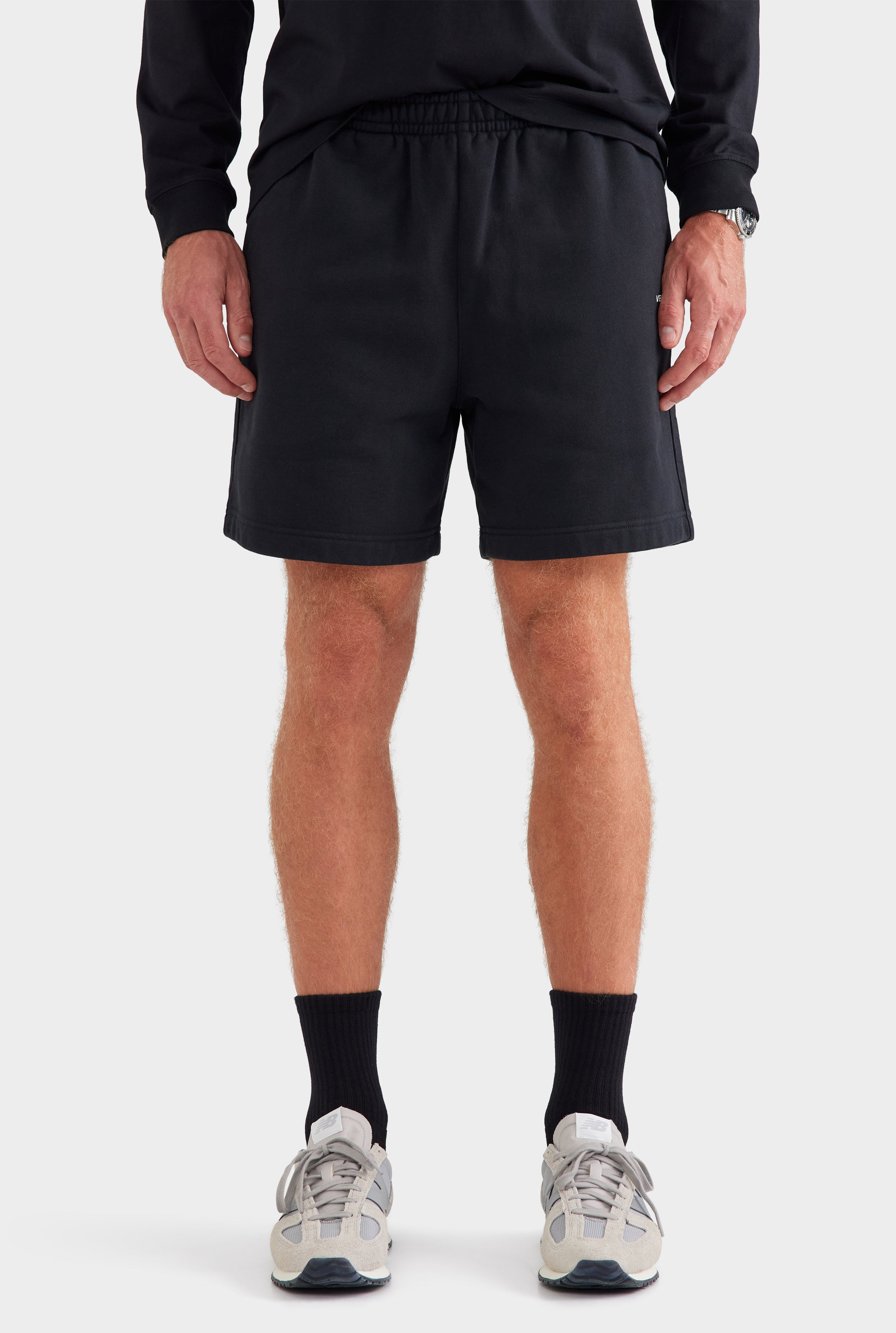 Fleece Track Short - Black