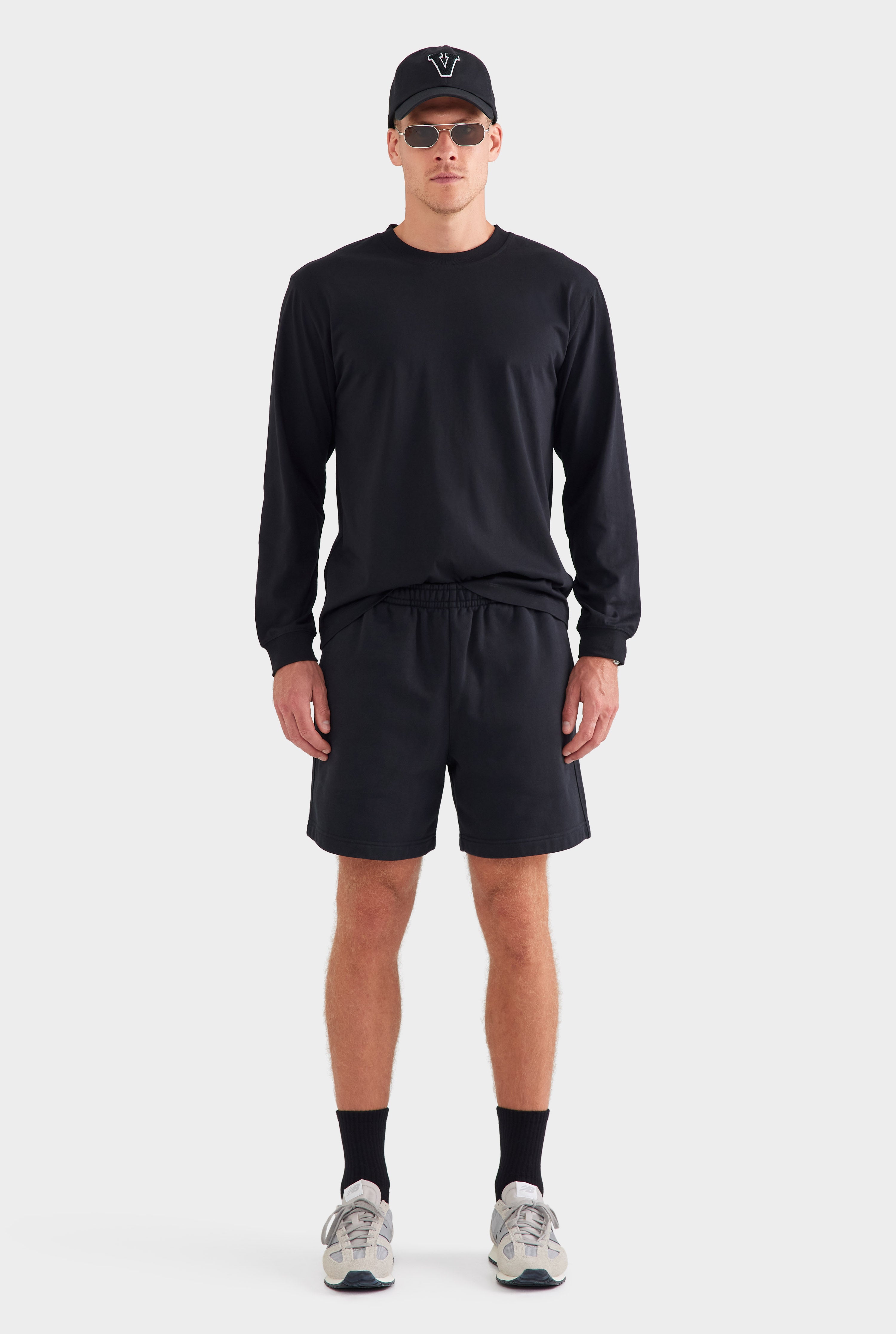 Fleece Track Short - Black