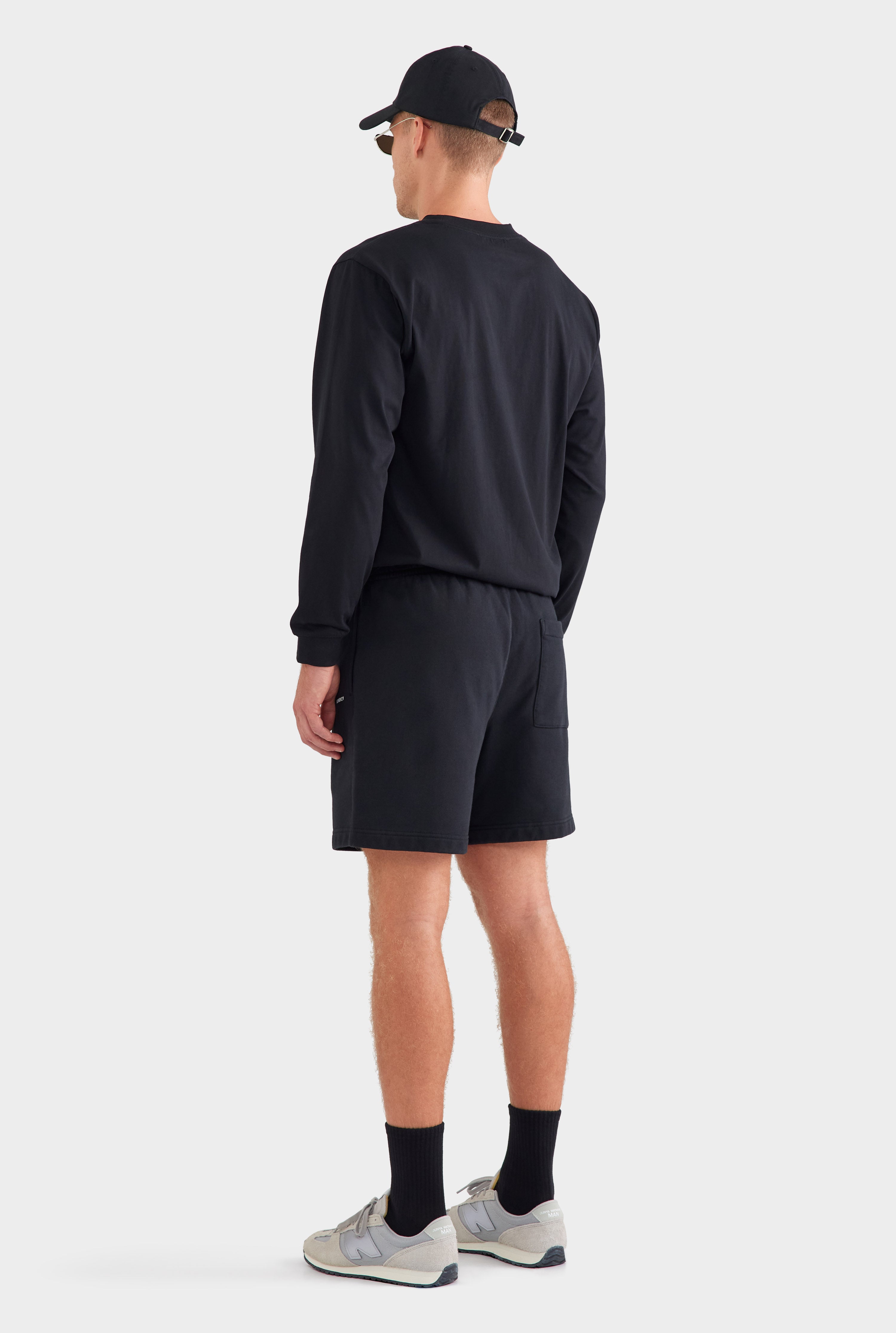 Fleece Track Short - Black