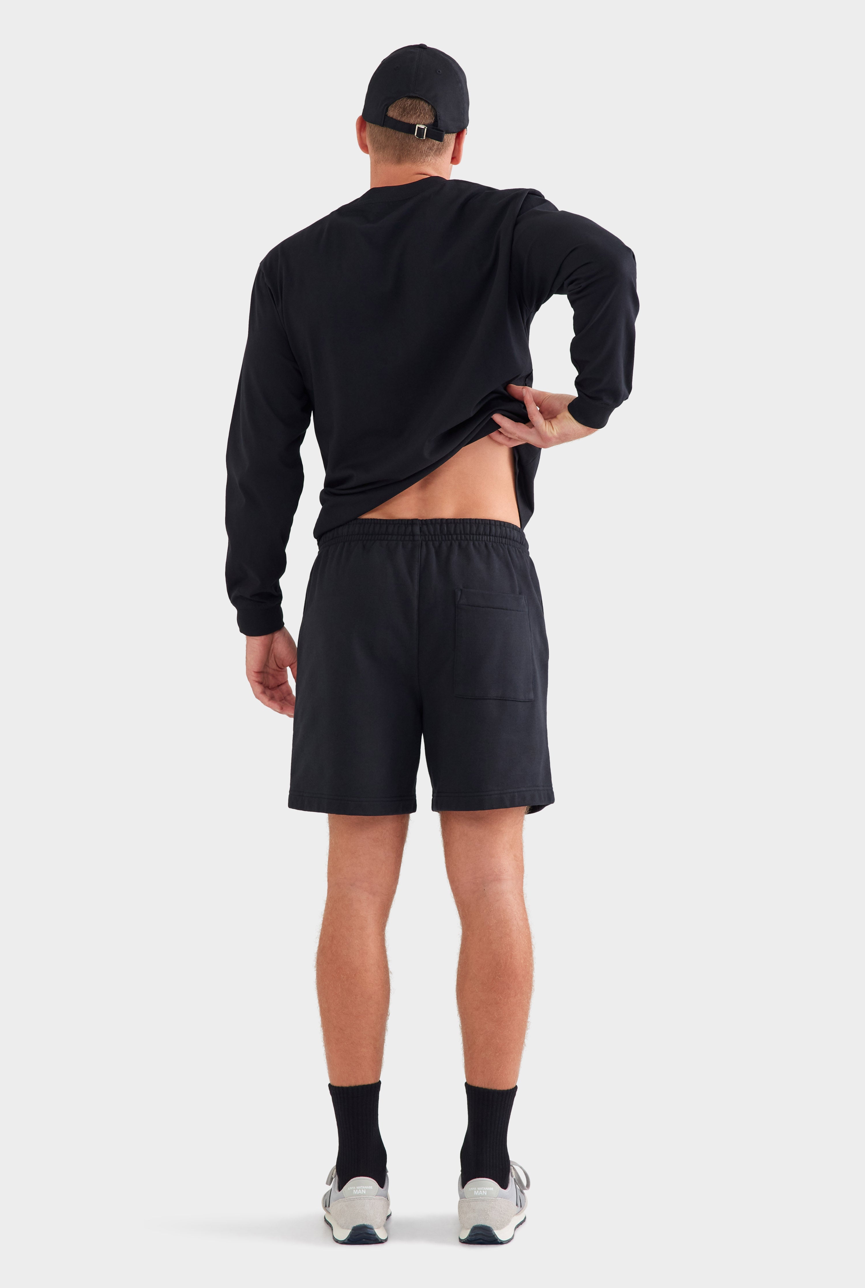 Fleece Track Short - Black