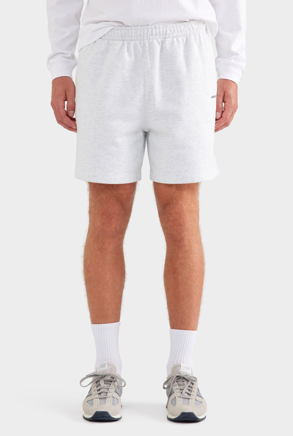 Fleece Track Short - Light Grey Marl