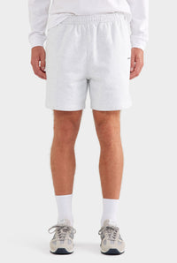 Fleece Track Short - Light Grey Marl