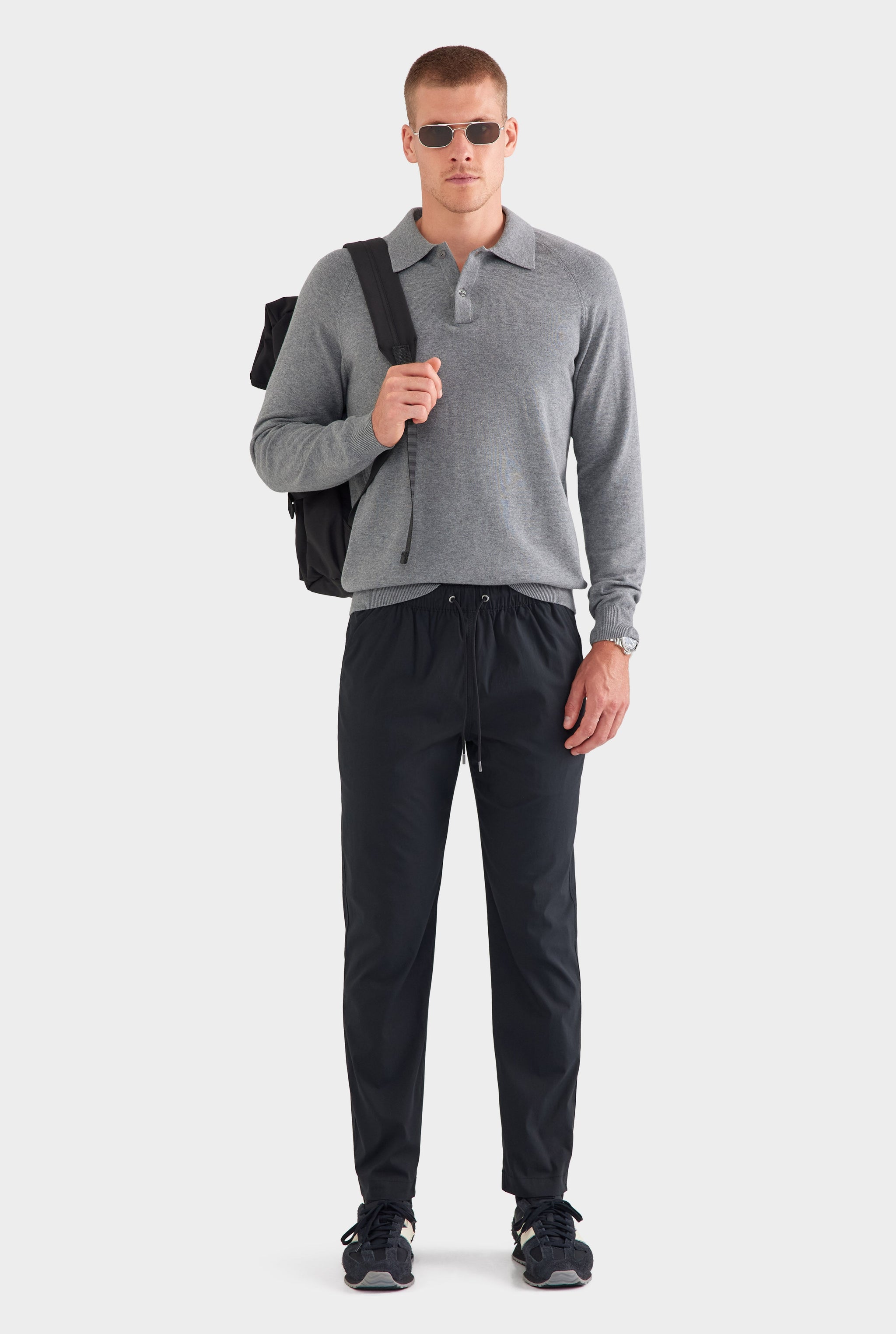 Cotton Stretch Pant - Black