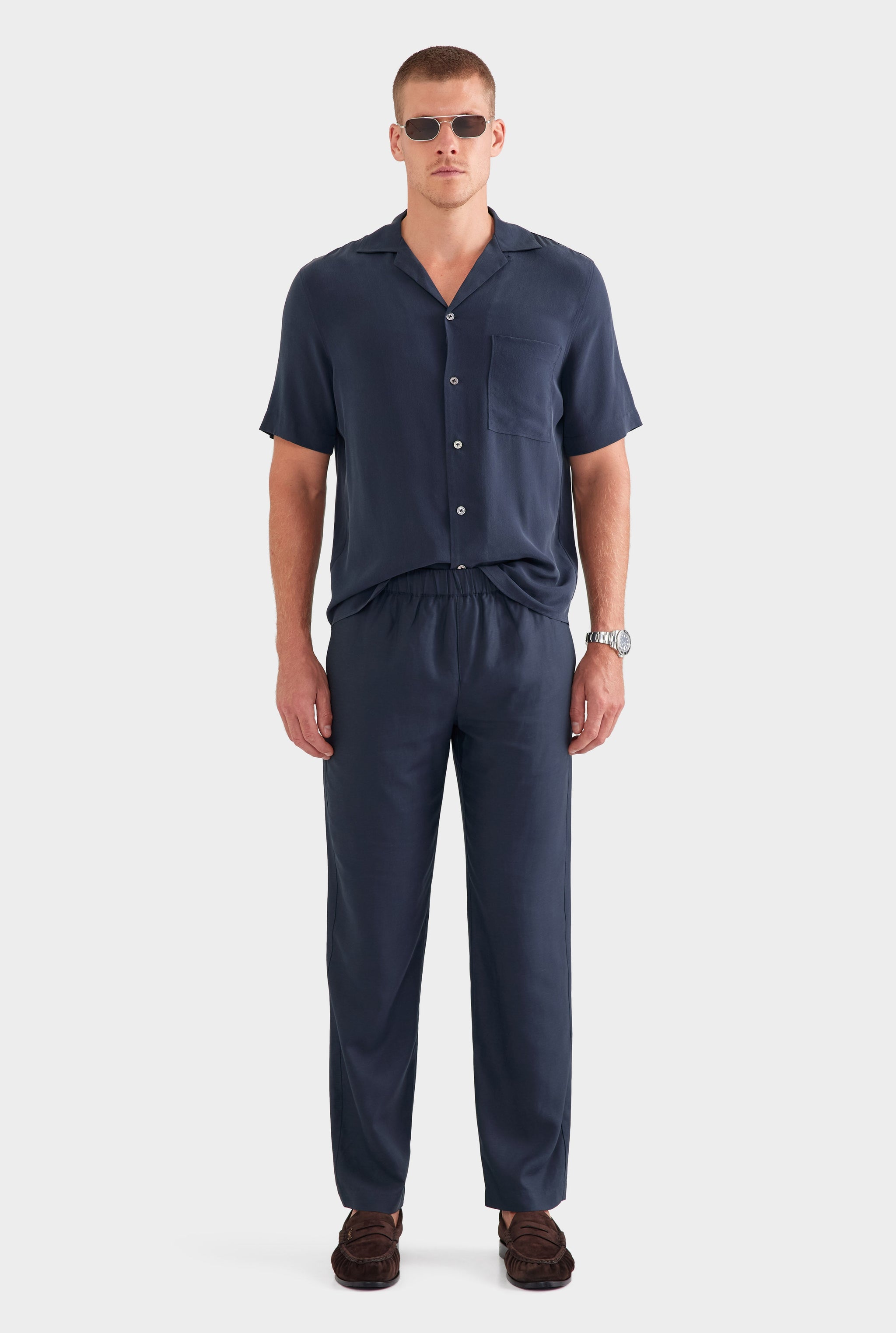 Tencel Lounge Pant - Navy