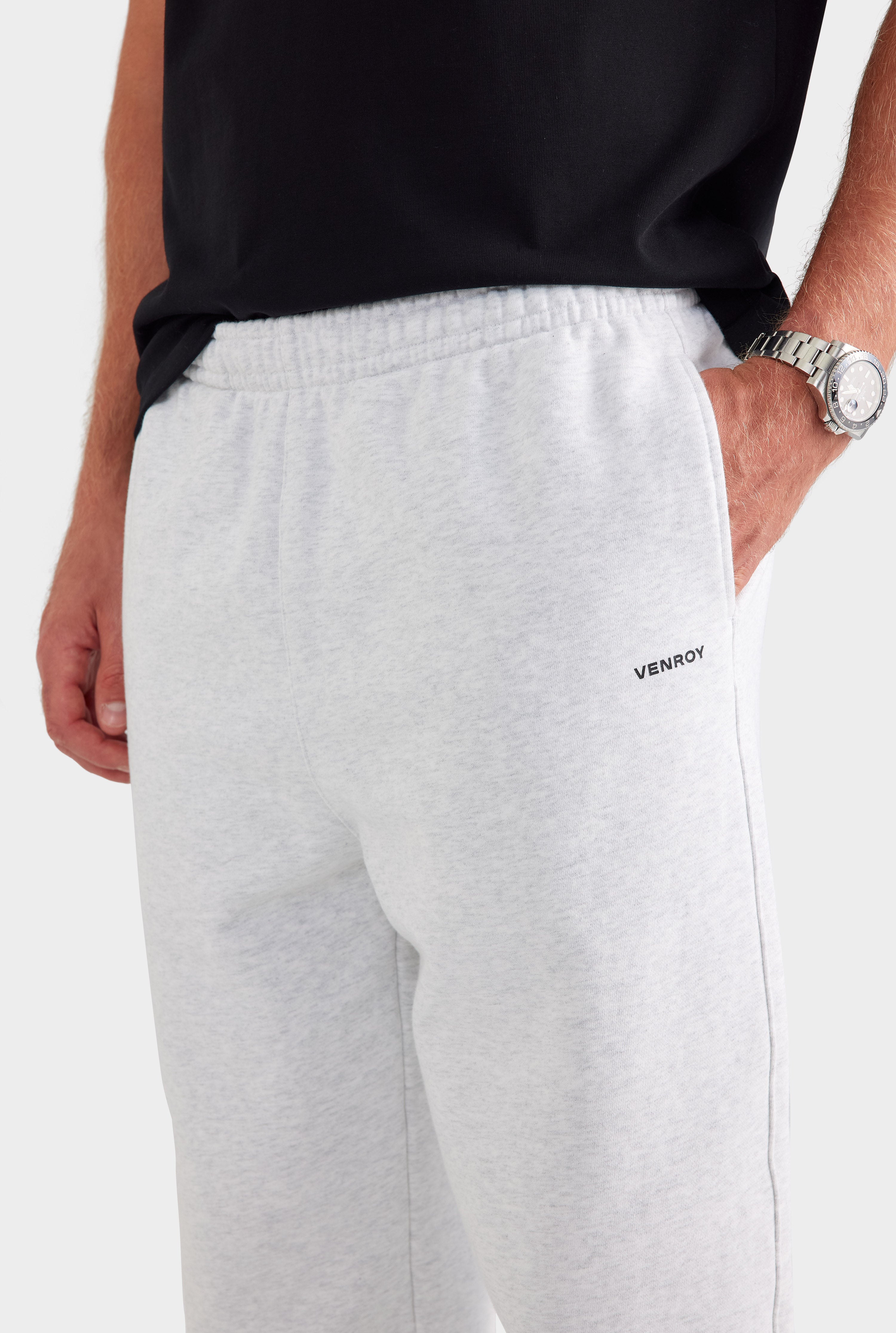 Fleece Track Pant - Light Grey Marl