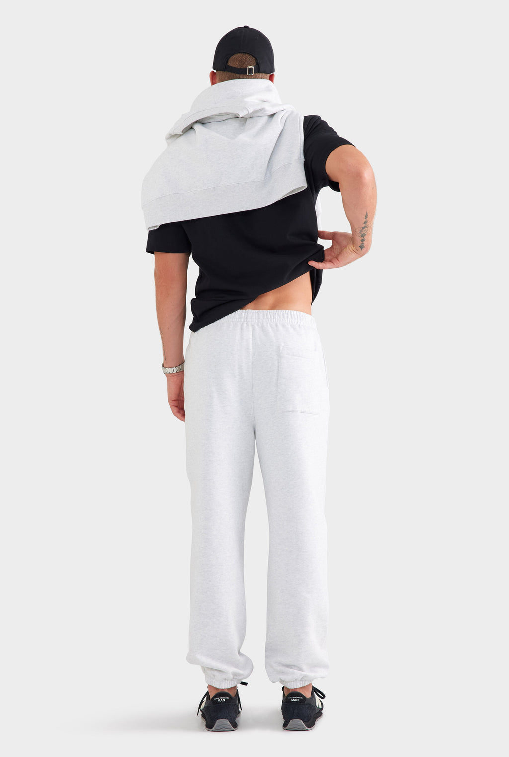 Fleece Track Pant - Light Grey Marl