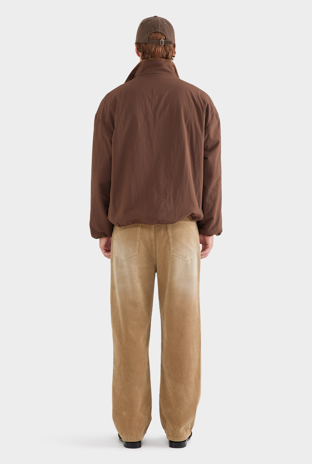 Reversible Fleece Zip Through Jacket - Brown