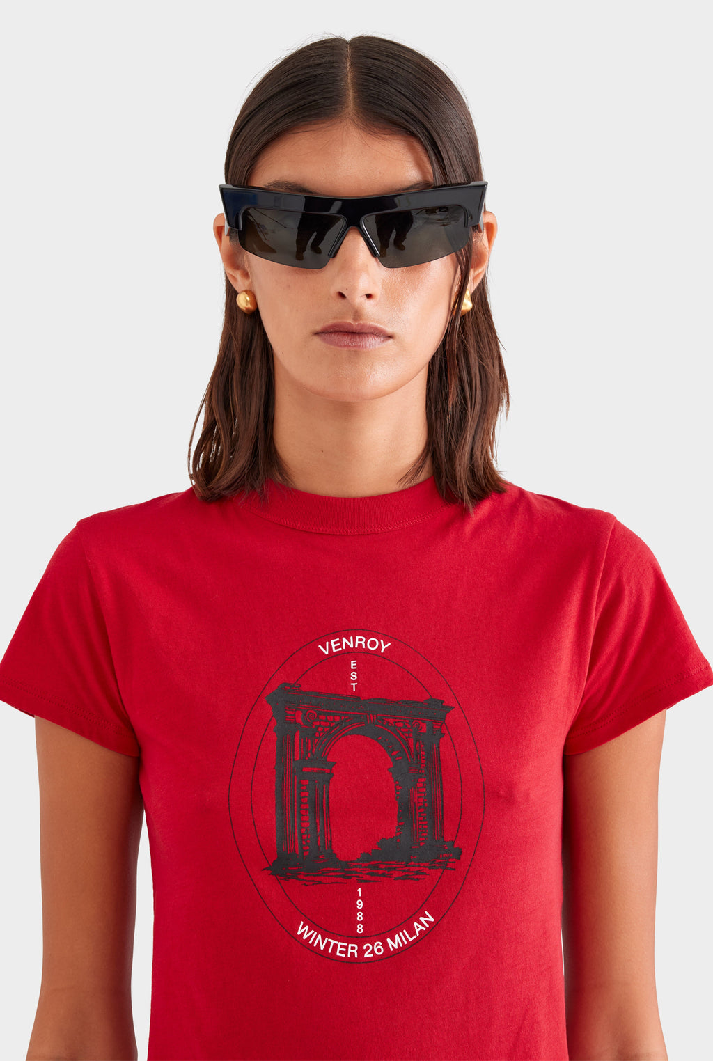 Lightweight Cotton Baby Tee - Milano/Red