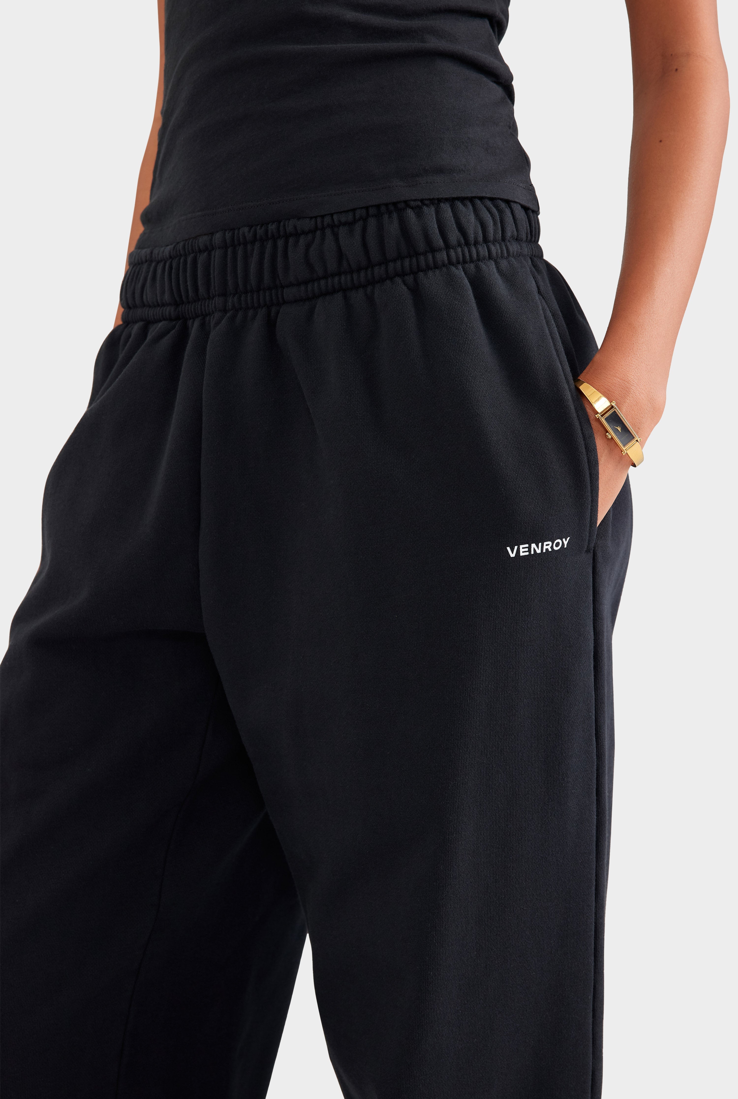Fleece Track Pant - Black