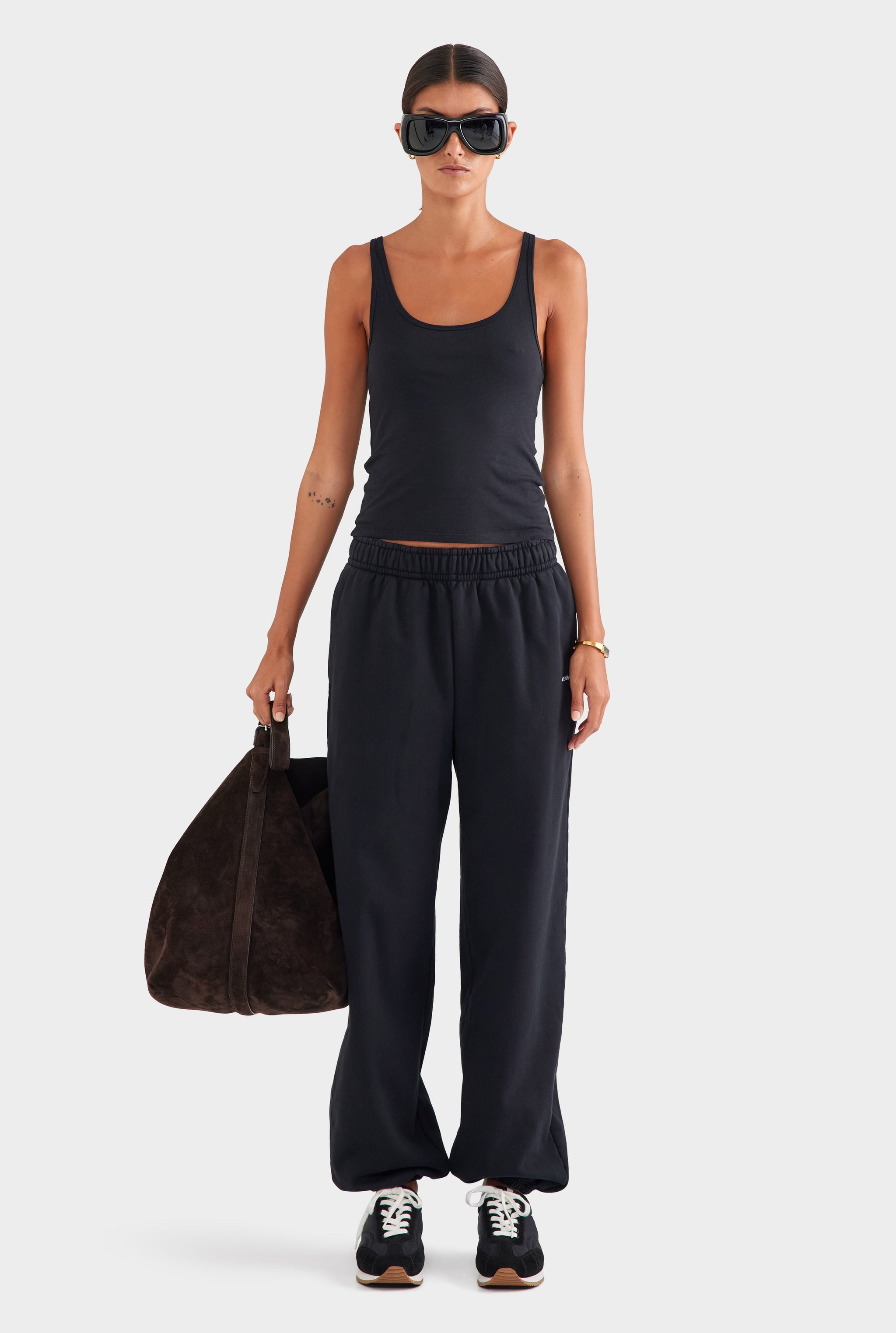 Fleece Track Pant - Black
