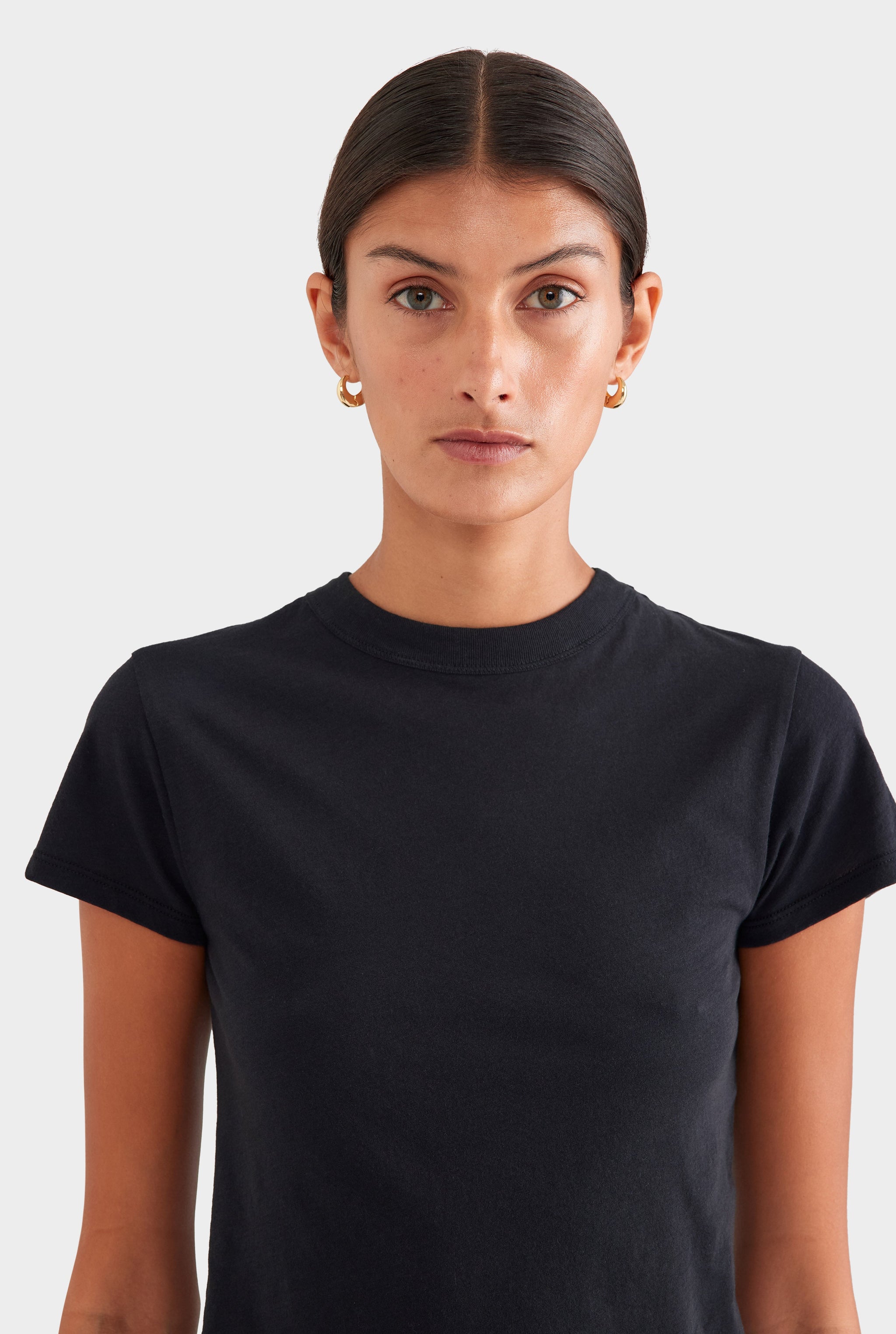 Lightweight Cotton Baby Tee - Black