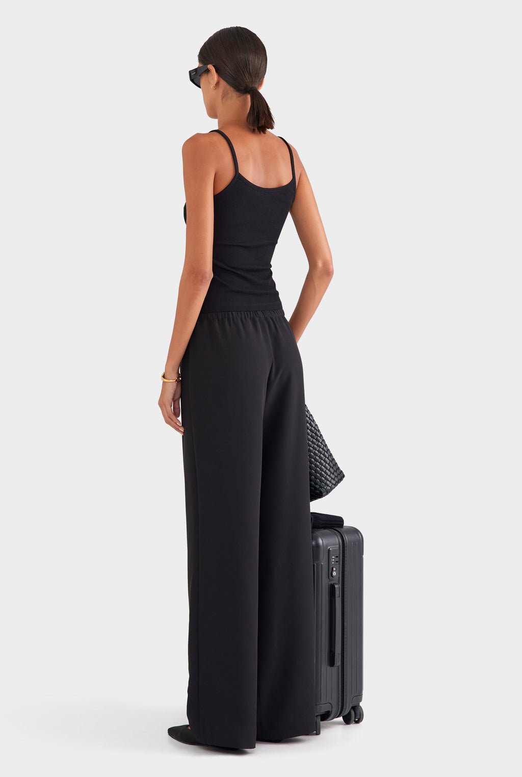 Cotton Rib Cami - Black