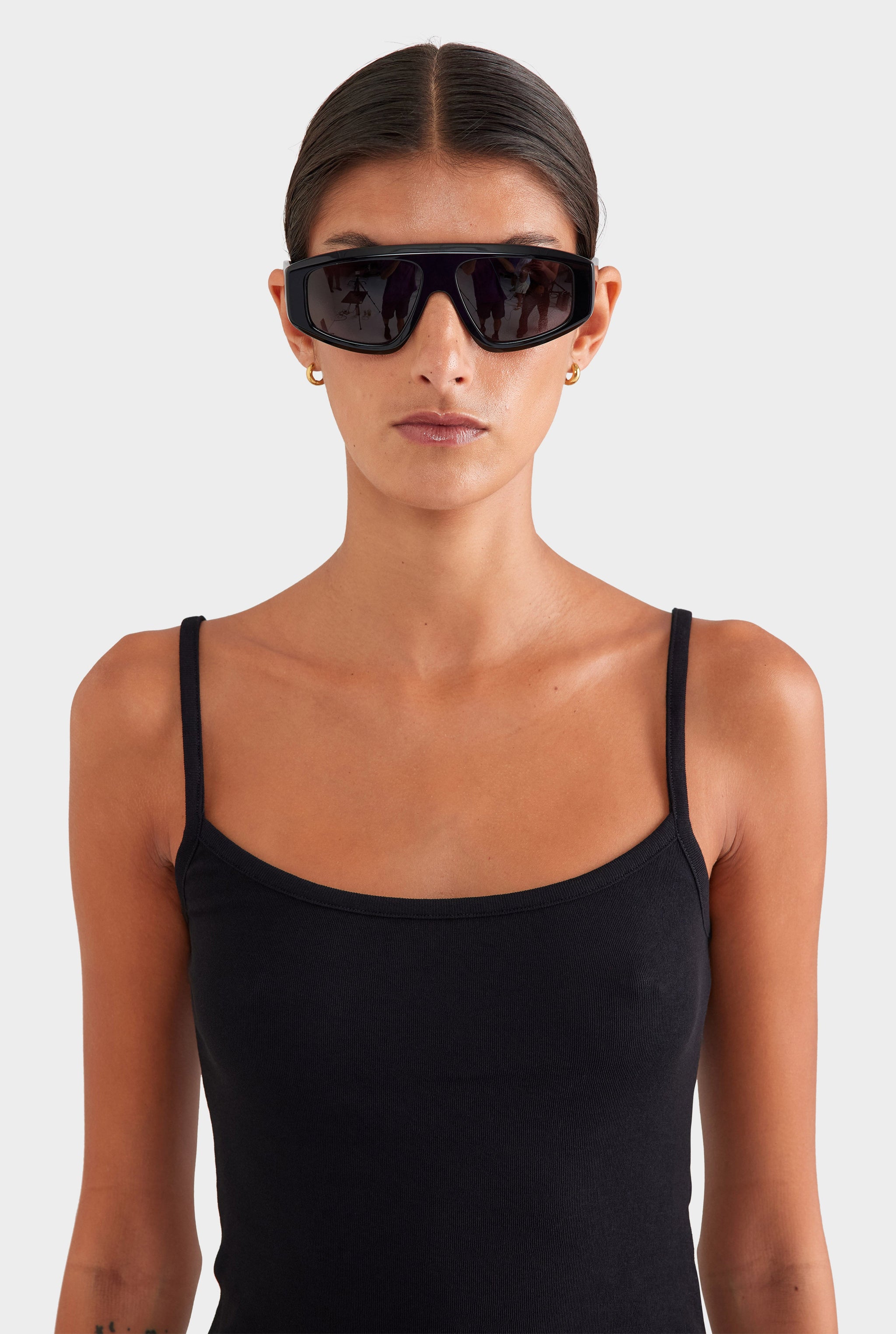 Cotton Rib Cami - Black