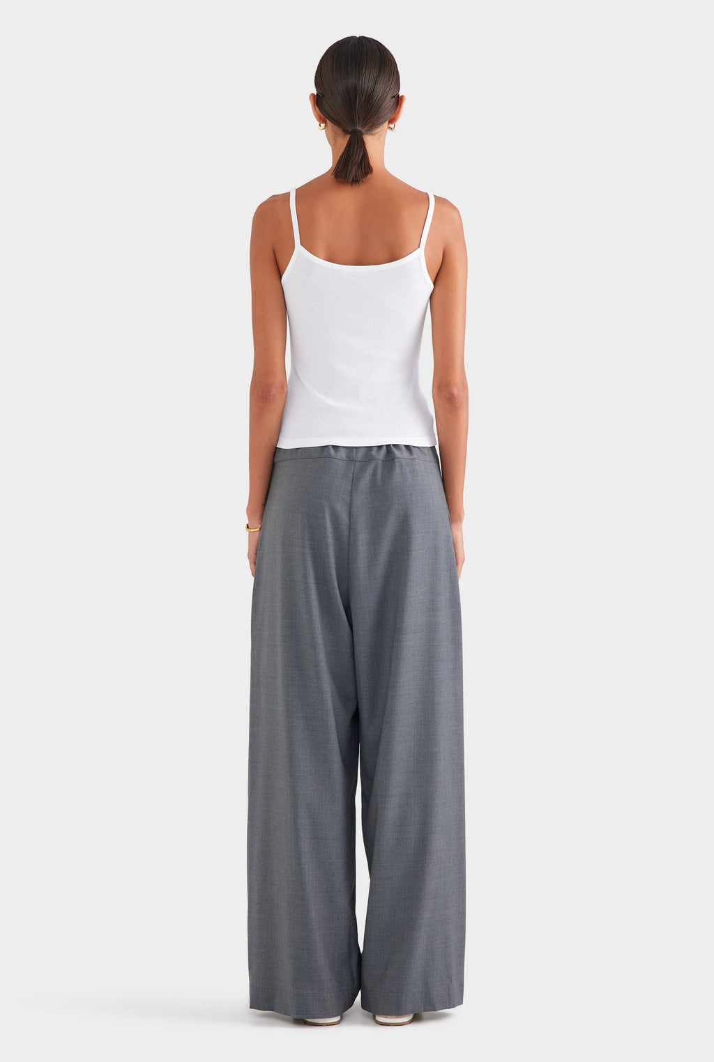 Cotton Rib Cami - White