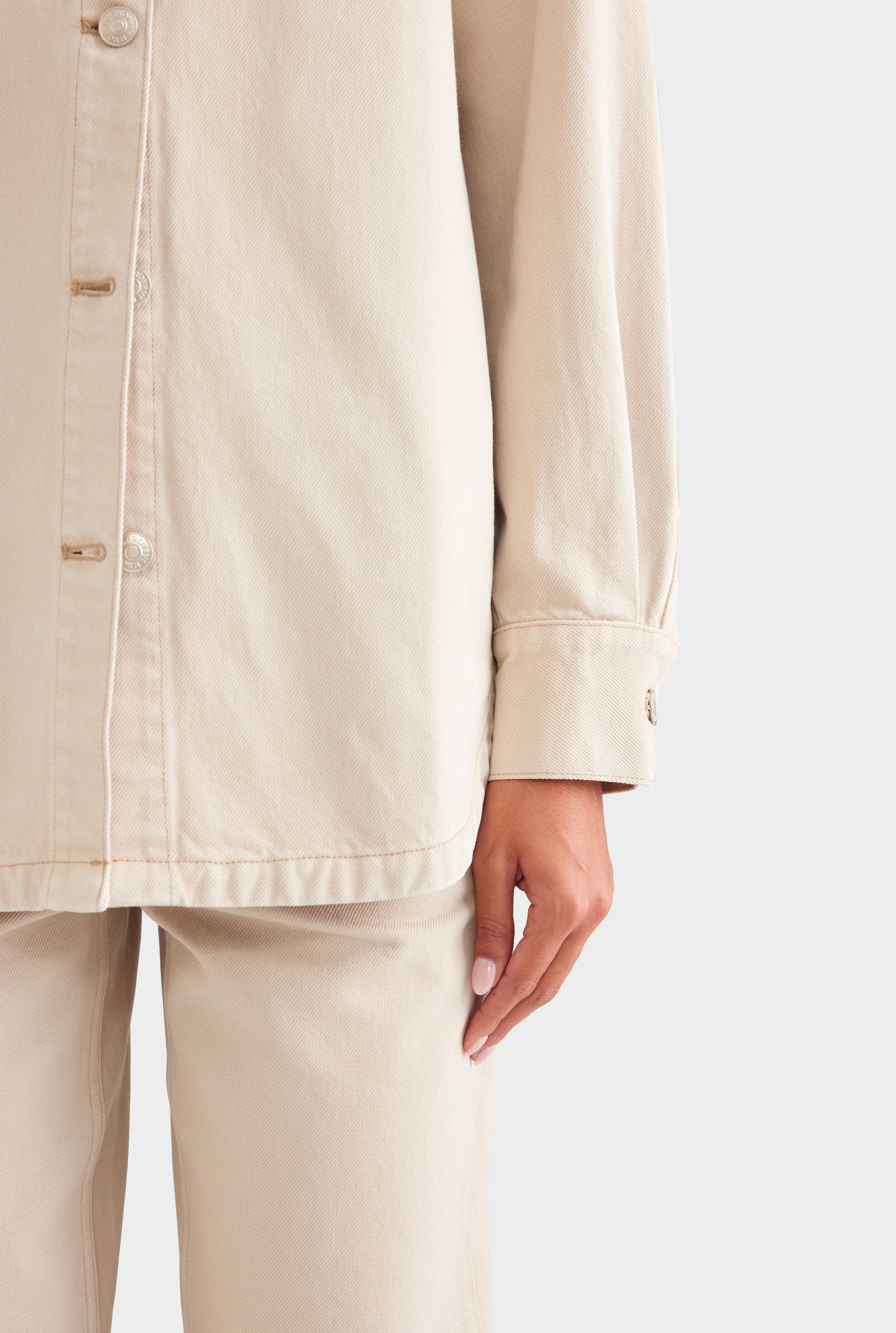 Relaxed Denim Shirt - Washed Stone