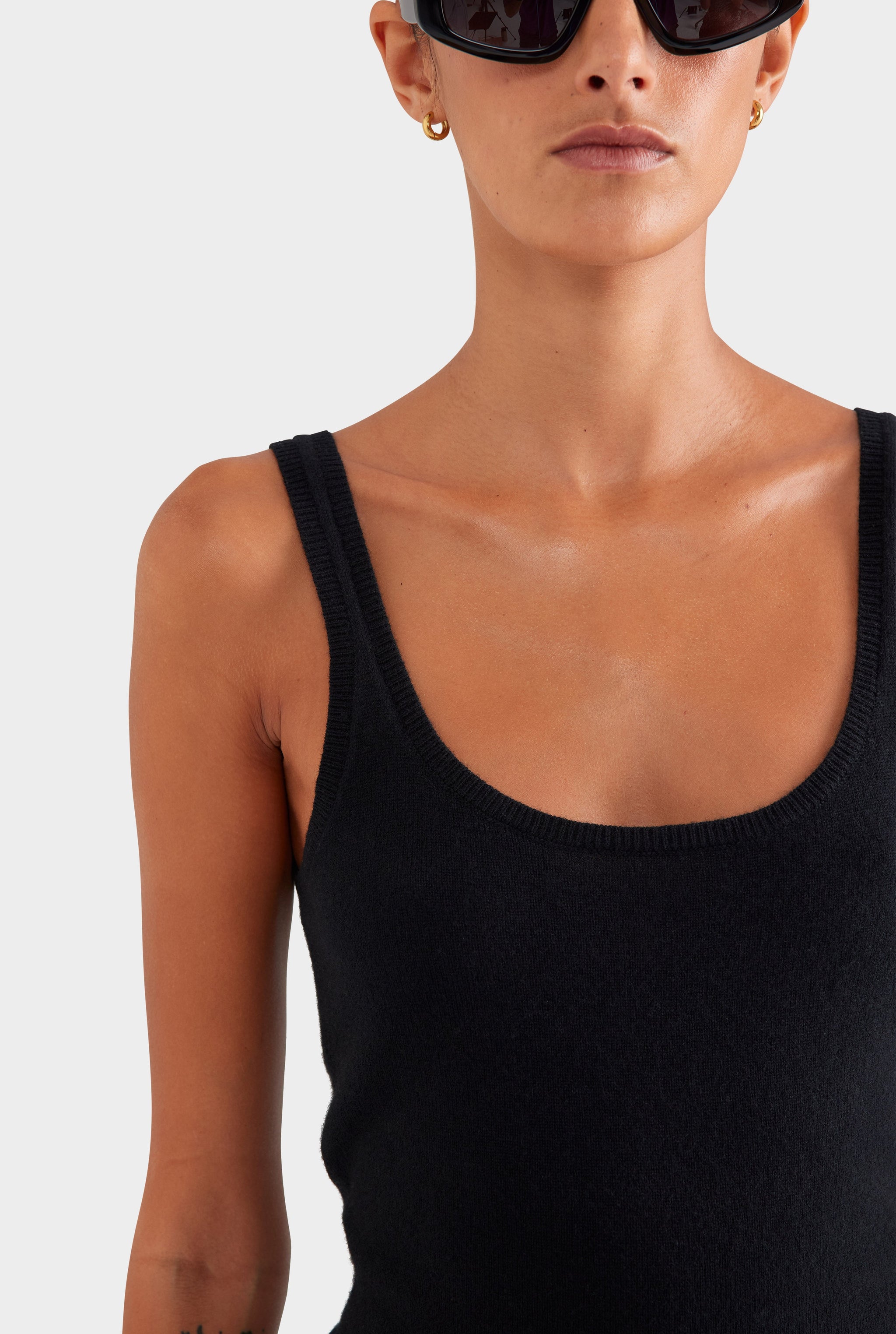 Cashmere Tank - Black