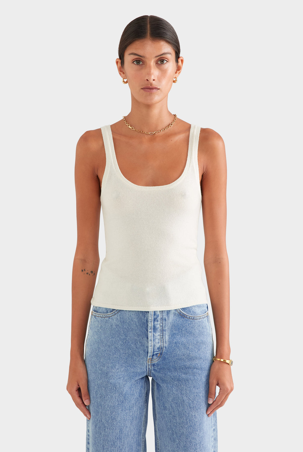 Cashmere Tank - Off White
