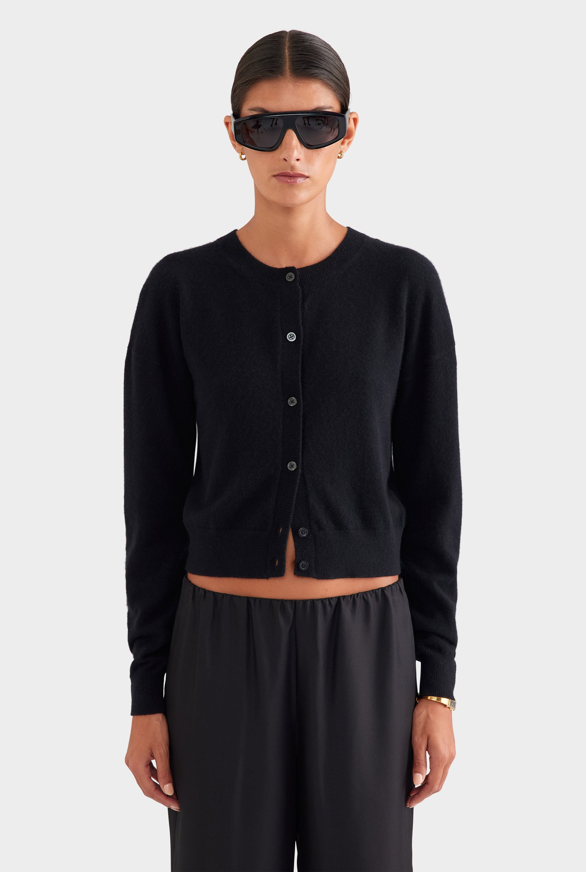 Silk Relaxed Pant - Black