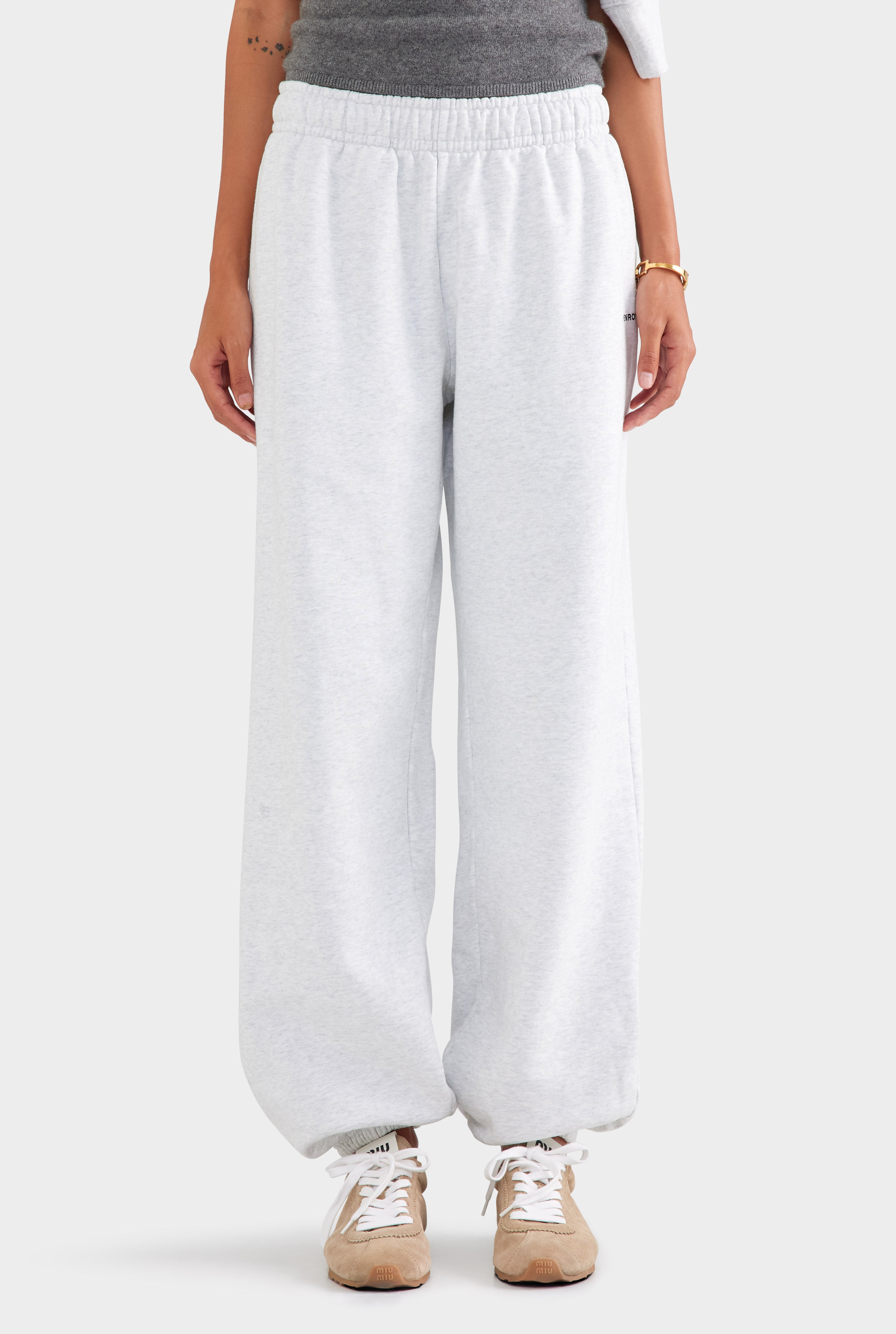 Fleece Track Pant - Light Grey Marl