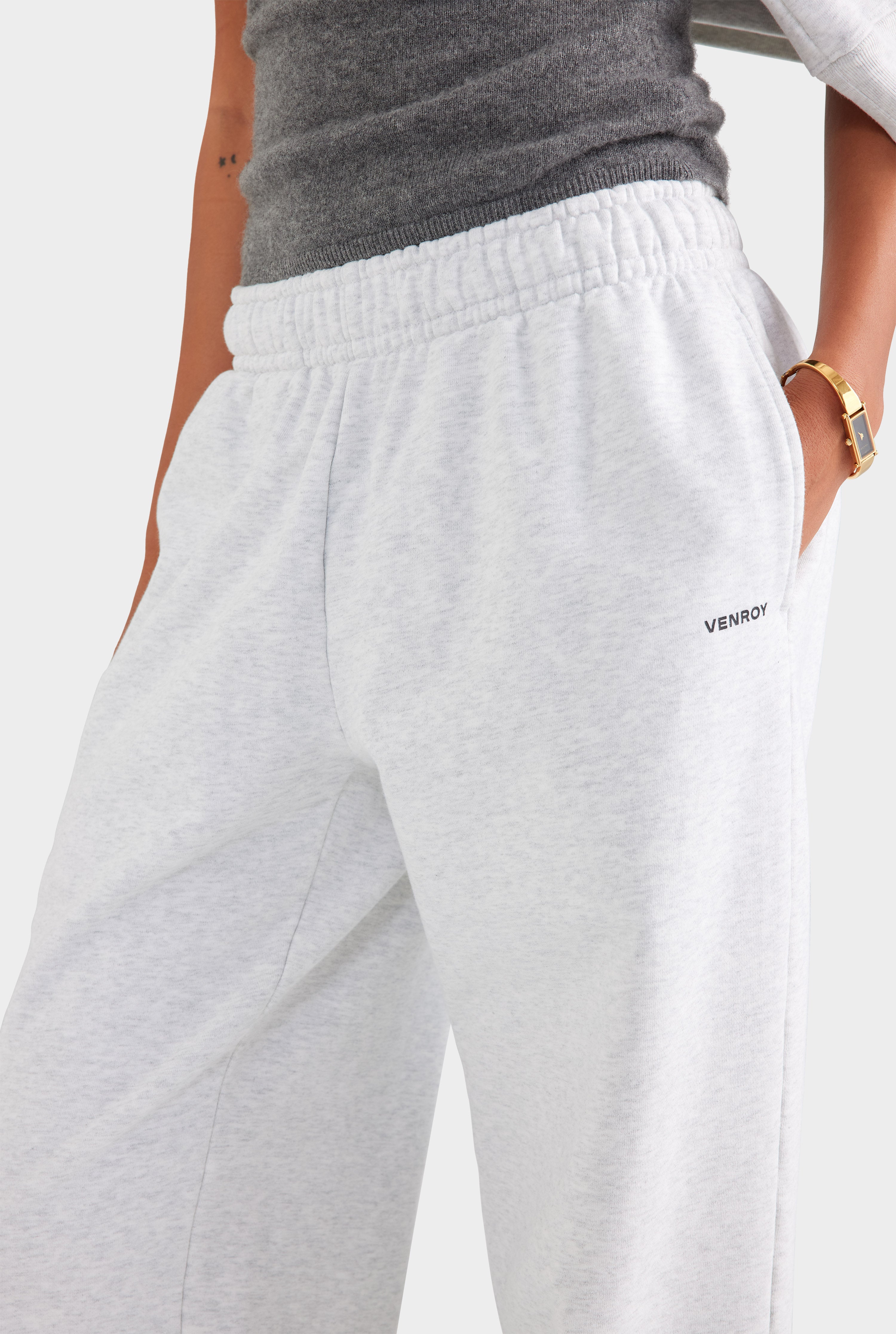 Fleece Track Pant - Light Grey Marl