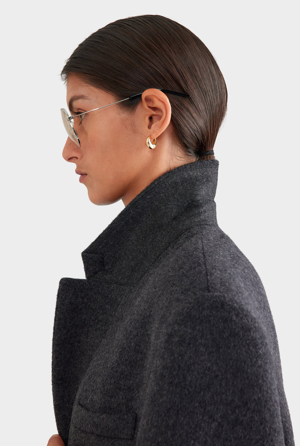 Wool Cashmere Coat - Black