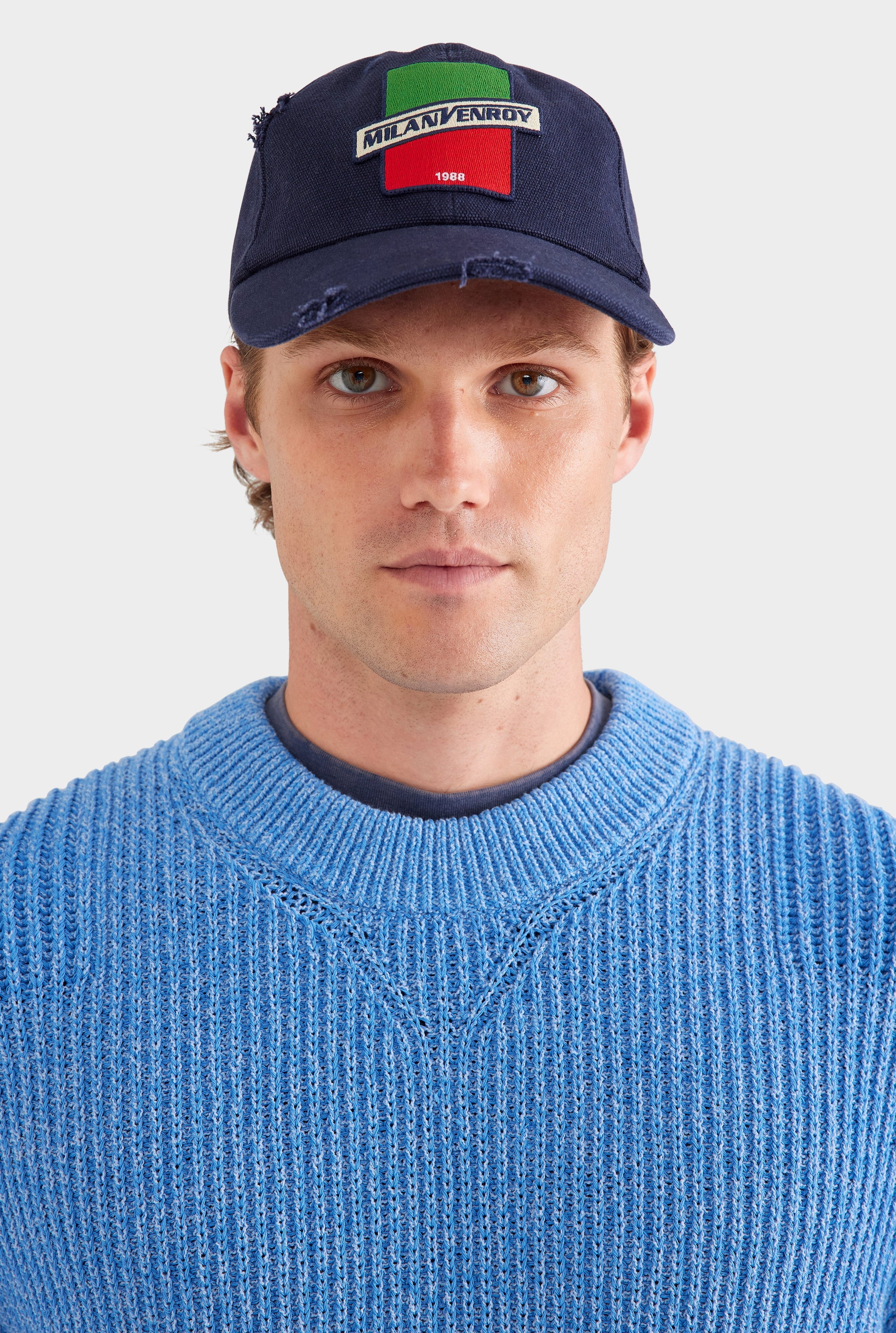 Milano Washed Canvas Cap - Navy