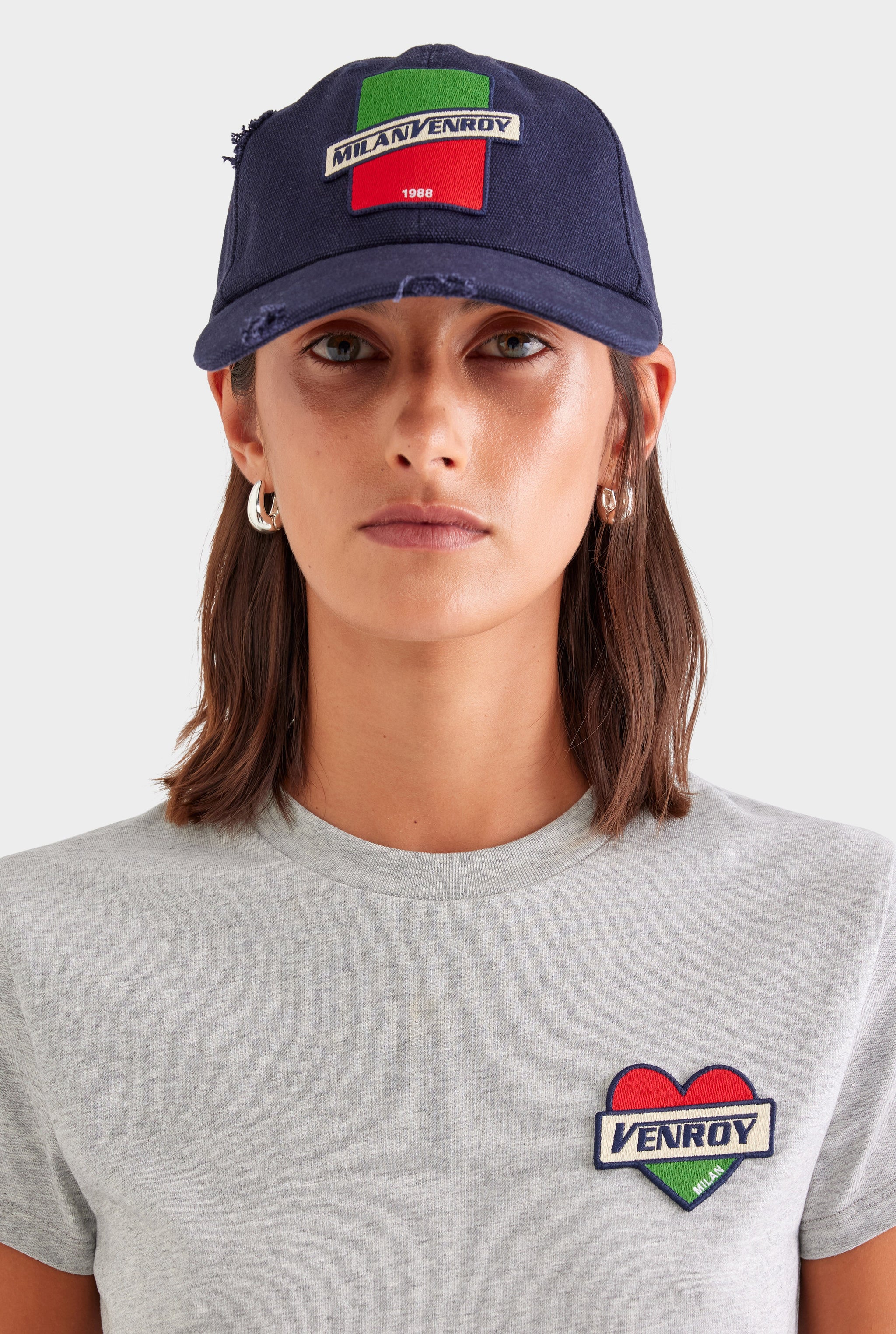 Milano Washed Canvas Cap - Navy