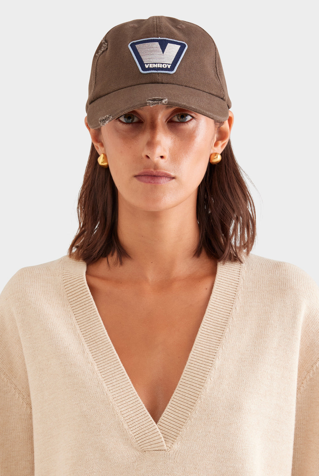Venroy Washed Canvas Cap - Olive