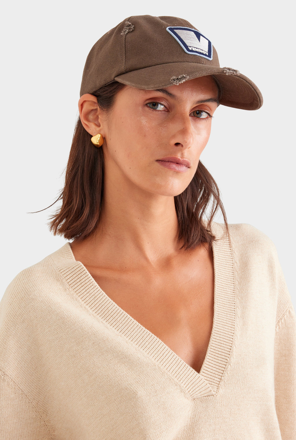 Venroy Washed Canvas Cap - Olive