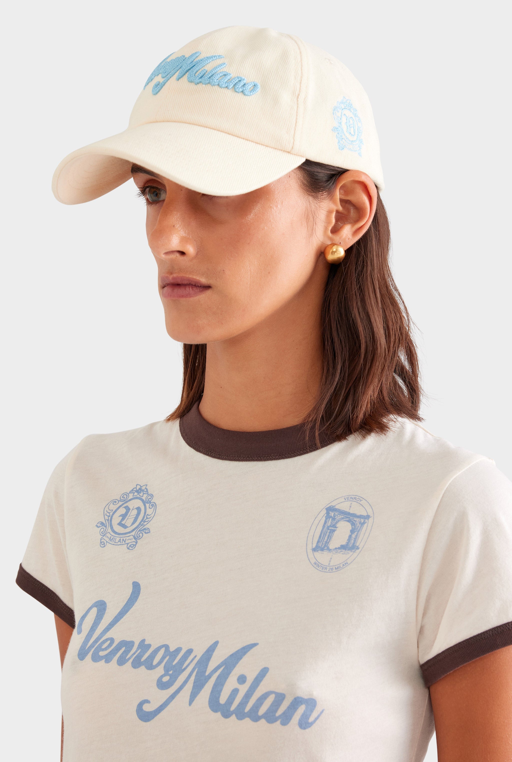 Milano Cotton Twill Cap - Cream
