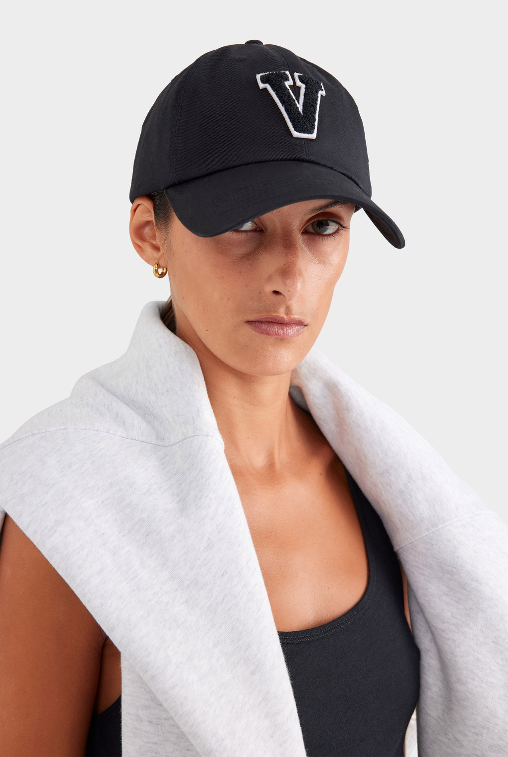 Venroy Varsity Cotton Twill Cap - Black