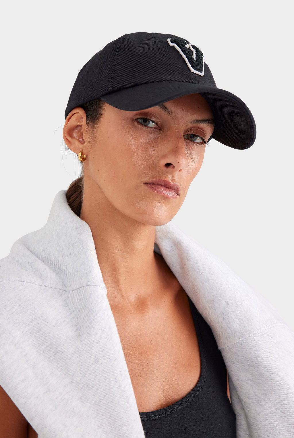 Venroy Varsity Cotton Twill Cap - Black