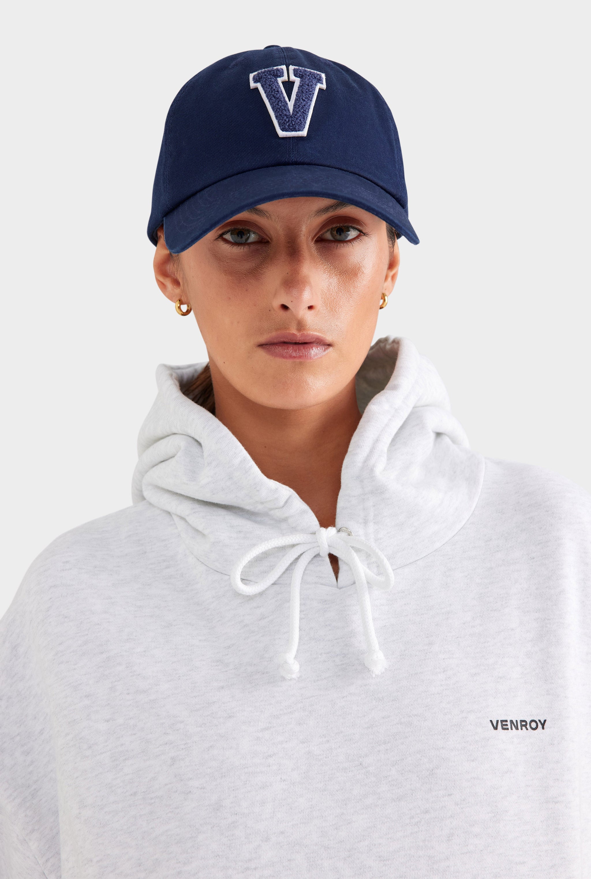 Venroy Varsity Cotton Twill Cap - Navy