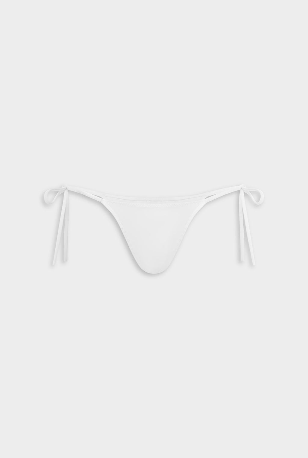 Tie Side Bikini Brief - White