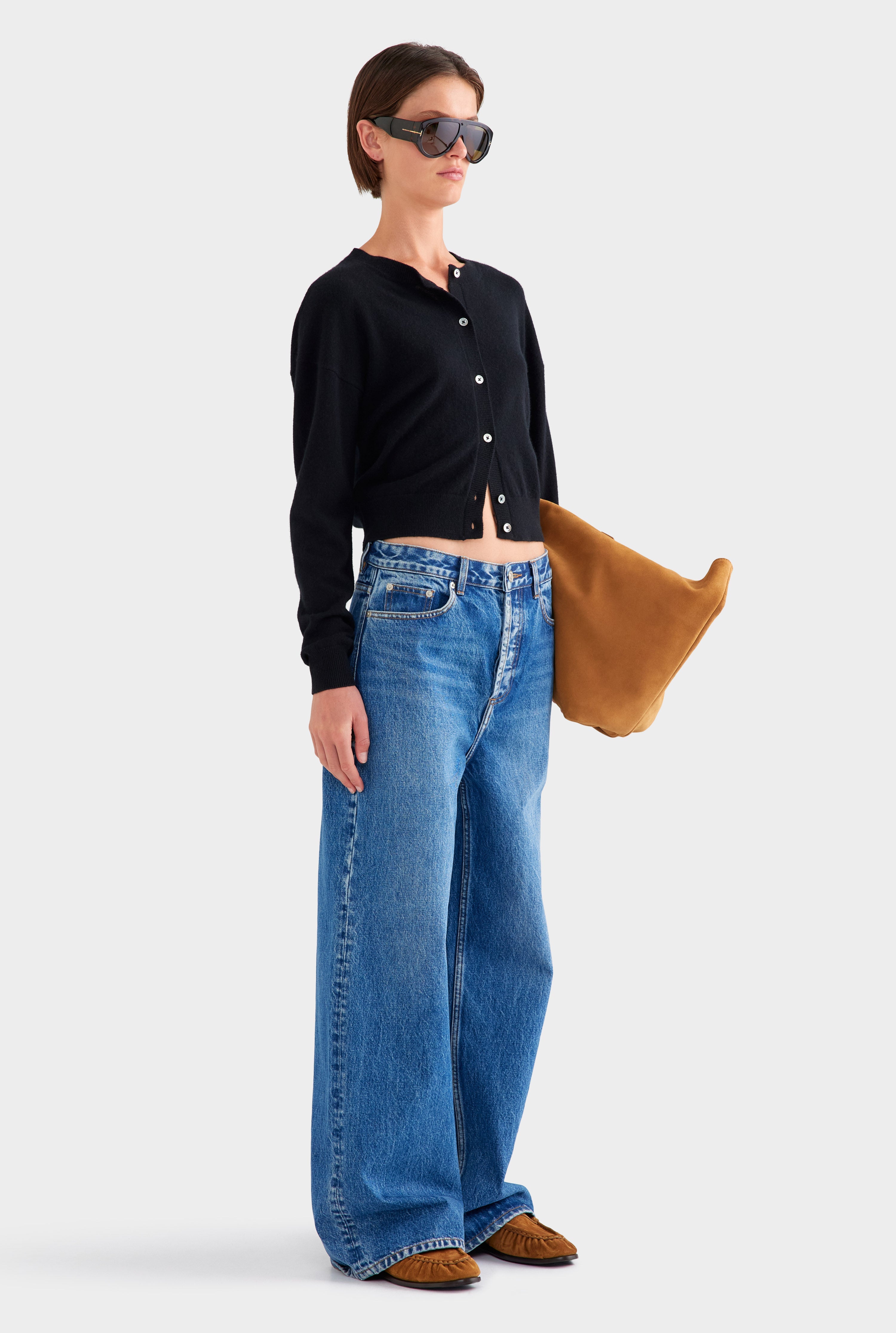 Relaxed Low Rise Denim Jean - Mid Indigo