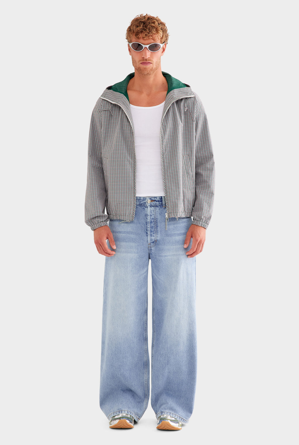 Check Hooded Spray Jacket - Multi Check