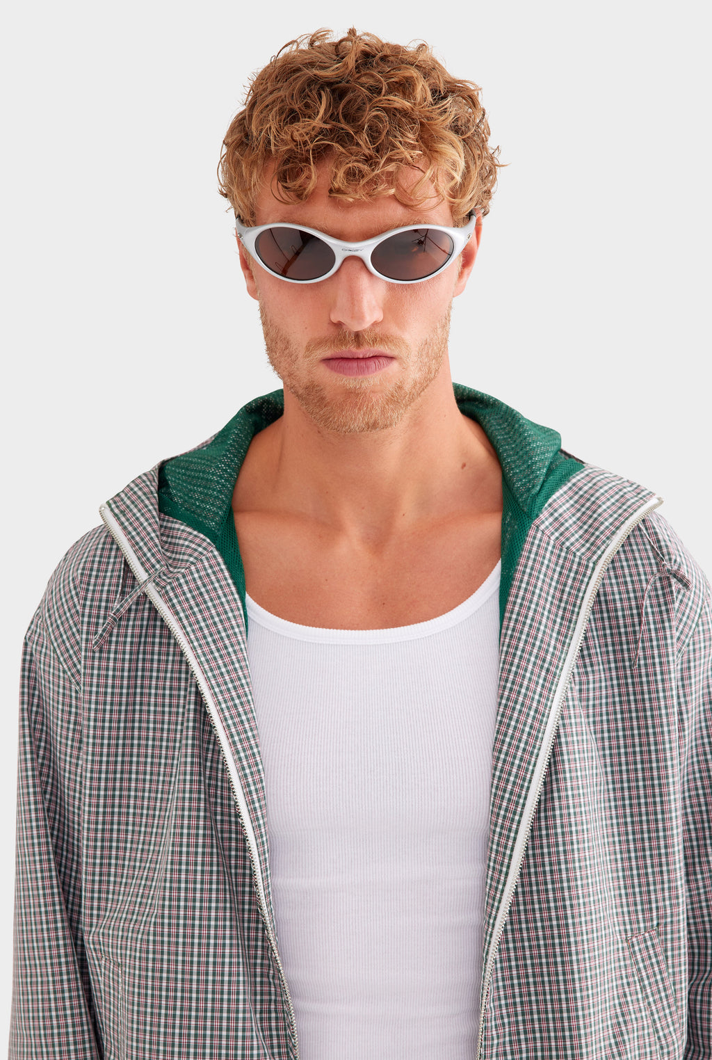 Check Hooded Spray Jacket - Multi Check