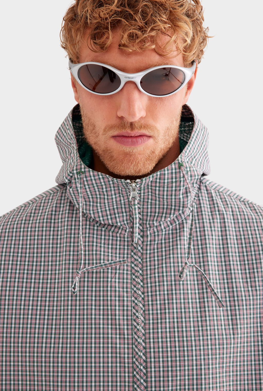 Check Hooded Spray Jacket - Multi Check