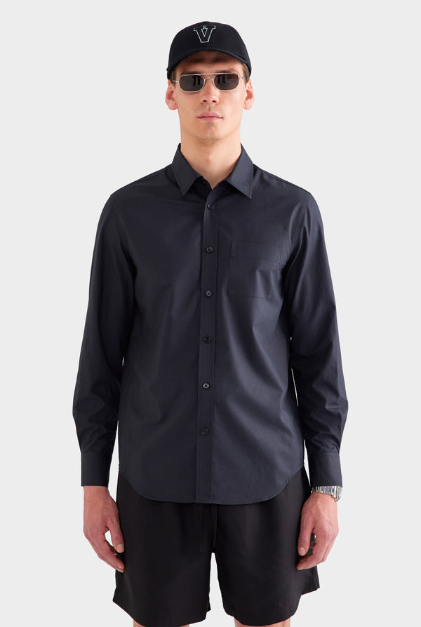 Classic Cotton Shirt - Black